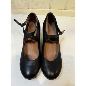 Dansko Black Leather Mary Jane Heels Size 11.5